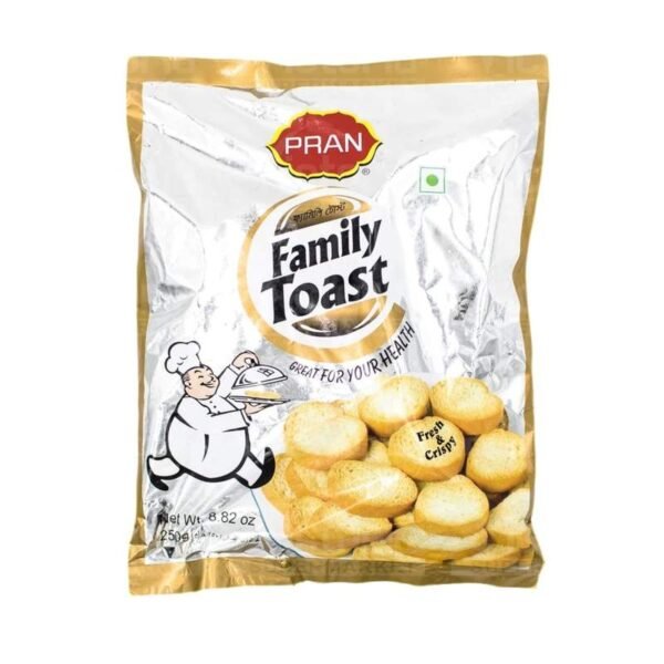 PRAN Family Toast | Rusk Biscuits 250gm